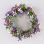 Corona decorativa de lavanda AJILA, gypsophila, margaritas, morada, Ø 30 cm