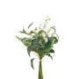 Ramo de helecho de eucalipto artificial ZIGU, con frutos, verde, 60 cm