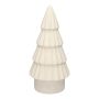 Árbol de Navidad decorativo LOVRA, terracota, blanco, 29 cm, Ø 14 cm