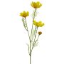 Flor decorativa «ZHINIAN», amarilla, 60 cm, Ø 3-6 cm