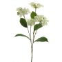 Flor artificial de hortensia PINNIAN, blanca, 70 cm, Ø 9-10 cm