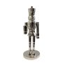 Figura decorativa de cascanueces plateada RUNAR, 12,5x15x41cm
