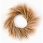 Corona artificial de hierba pluma con espigas ILIAD, beige, Ø60cm
