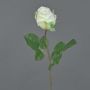 Flor artificial decorativa POPI, blanco-verde, 55 cm, Ø 7 cm
