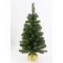 Árbol de Navidad artificial WARSZAWA, saco de yute dorado, 90 cm, Ø 50 cm