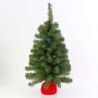 Árbol de Navidad artificial WARSZAWA, saco de yute rojo, 90 cm, Ø 50 cm