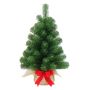 Árbol de Navidad artificial WARSCHAU, saco de yute natural, 60 cm, Ø 40 cm