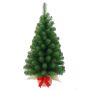 Árbol de Navidad artificial WARSZAWA, saco de yute, lazo rojo, 90 cm, Ø 50 cm