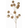 Rama artificial de physalis DUGONG con frutos, dorada, 90cm