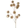 Rama artificial de physalis DUGONG con frutos, dorada, 90 cm
