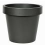 Maceta de plástico VOTHY, negro mate, 22cm, Ø25cm