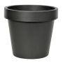 Maceta de plástico VOTHY, negro mate, 22 cm, Ø 25 cm