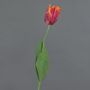 Flor textil «Tulipán loro» UAKARI, rojo-rosa-naranja-verde, 65 cm, Ø 6 cm