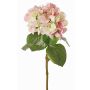 Hortensia artificial CHIDORI, crema-rosa-verde, 60 cm, Ø 18 cm