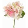 Hortensia artificial CHIDORI, color crema-rosa-verde, 30 cm, Ø 13 cm
