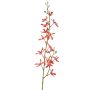 Rama de orquídea Cattleya sintética TRASSA, rojo-naranja, 80cm, Ø4-8cm