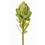 Flor de alcachofa artificial JENBALA, verde, 35 cm, Ø 7 cm