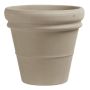 Macetero de terracota BRYNEX con doble borde, beige, 42cm, Ø45cm