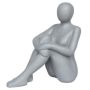 Figura de jardín «Mujer VUNKY» de polystone, gris, 53 x 27,5 x 56,5 cm
