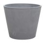 Maceta SUAVIA de hormigón con madera, gris, 49 cm, Ø 60 cm