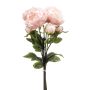 Ramo de flores artificiales de peonías VATANA, rosa pálido, 50cm, Ø18cm