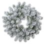 Corona artificial de abeto FRANKLIN, con nieve, blanco-verde, Ø 50 cm