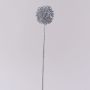 Allium artificial HELLA, con purpurina, plateado, 45 cm, Ø 8 cm