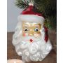 Colgante de árbol de Navidad Cabeza de Santa Claus 13x9x7cm