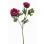 Rama artificial de ranúnculo FLORANCE, violeta oscuro, 45 cm