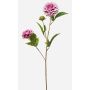Rama artificial de dalia CEVAST, lila y crema, 70 cm, Ø 7-8 cm