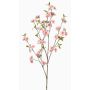 Rama decorativa de cerezo ornamental VERIANO con flores, color melocotón, 120 cm