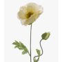Amapola de plástico LISSIE, crema, 70cm, Ø12cm