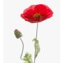 Amapola de plástico LISSIE, roja, 70cm, Ø12cm