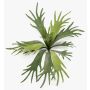 Planta artificial de helecho de cuernos VIGRAL, con varilla, difícilmente inflamable, verde, 50cm
