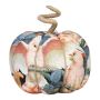 Calabaza decorativa AKUNA de algodón, hecha a mano, con motivo de cacatúa, multicolor, Ø 18 cm