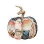 Calabaza decorativa AKUNA de algodón, hecha a mano, con motivo de cacatúa, multicolor, Ø 13 cm