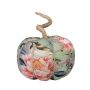 Calabaza decorativa AKUNA de algodón, hecha a mano, con motivo de mariposa y pájaro, multicolor, Ø 13 cm