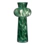 Jarrón para flores ARKANA de cristal, verde transparente, 41 cm, Ø 19 cm