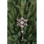 Flor acrílica para colgar GARAH, gota, verde-oro, 16cm, Ø8cm