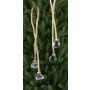 Cordón para colgar de Navidad TAYLER con bolas acrílicas, dorado, 40cm, Ø3cm