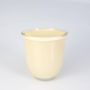Florero / Maceta FYNN, crema-amarillo, 15cm, Ø13,5cm