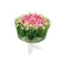 Arreglo floral artificial de rosas y hierba HAULANI, rosa y blanco, 12 cm, Ø 20 cm