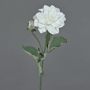 Rama de flores artificiales de dalia GINGER, Colección Eco, blanco-lila, 60 cm, Ø 10 cm