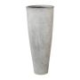 Jardinera redonda NARUKO, 3 unidades, fibra de vidrio, gris, 25x60cm, 33x80cm, 41x100cm