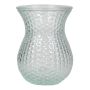 Jarrón de cristal LAUMA con diseño, transparente, 19 cm, Ø 14 cm