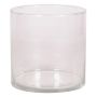 Vaso cilíndrico de cristal para velas SANYA OCEAN, transparente, 12 cm, Ø 12 cm