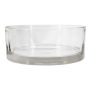 Cuenco de servicio VERA OCEAN de cristal, transparente, 8 cm, Ø 20 cm