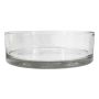 Fruitero de cristal VERA OCEAN, transparente, 8 cm, Ø 25 cm