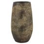 Jarrón de cerámica AROON con veteado, verde antiguo, 40 cm, Ø 22 cm