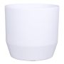 Maceta de cerámica LENAS, blanco-mate, 13,3cm, Ø13,5cm
